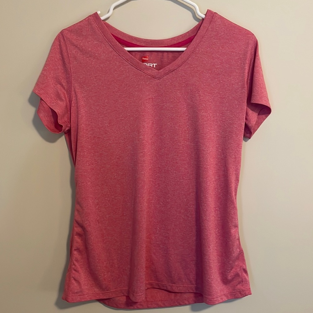Large Pink Hanes Sport Tshirt